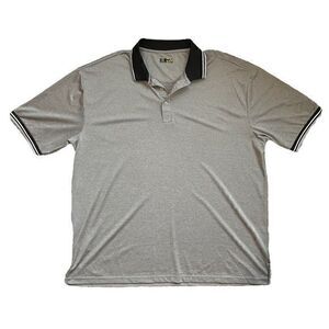 PGA TOUR Big & Tall Athletic Fit Short Sleeve Motionflux 360 Gray Polo Shirt ***